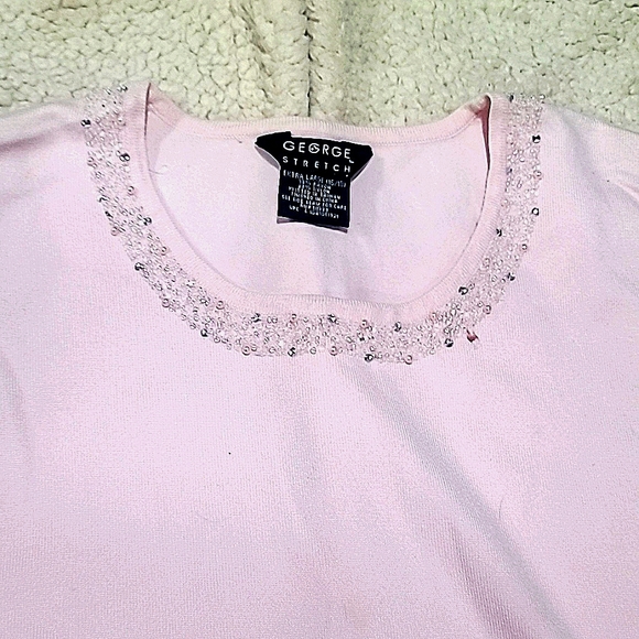 Women's Plus 14/18 Stretch Lavender Sleeveless Top
